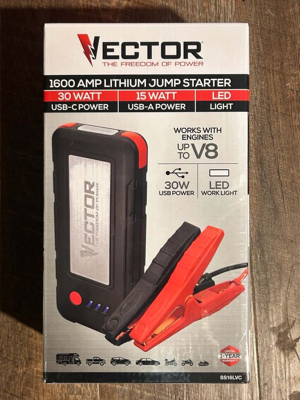 Vector 1600 Amp Lithium Jump Starter SS16LVC
